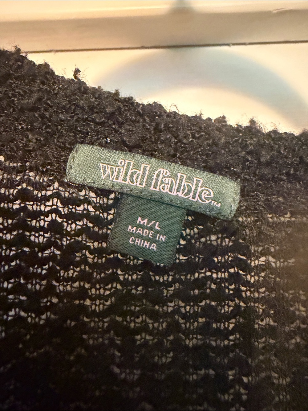 wild fable Black Open-Front Bouclé Cardigan Sweater - Picture 2 of 5